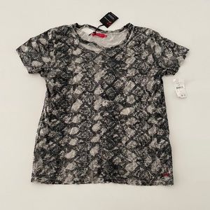 [NWT] n:philanthropy Snakeskin-Print Cotton Tee